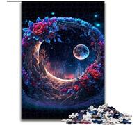 Puzzle da 1000 pezzi per adulti, motivo: Luna dei sogni cosmici, perfetto come regalo di Natale e Capodanno, regalo per le feste (dimensioni 50x75cm).