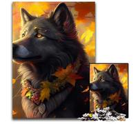 Puzzle da 1000 pezzi per adulti, motivo: lupo fantasy, regalo per uomini e donne, per tutti i giorni e per occasioni speciali, 50x75CM/19,68x29,52 pollici.