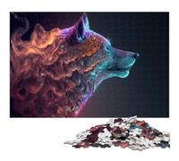 Puzzle da 1000 pezzi per adulti motivo lupo per famiglie per divertirsi a casa come regalo di compleanno da viaggio 1000 pezzi (38x26 cm)