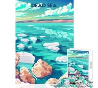Puzzle da 1000 pezzi per adulti motivo: Mar Morto decorazione da parete regalo di compleanno gioco impossibile attività divertenti a casa dimensioni: 38x26cm