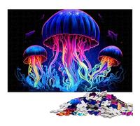 Puzzle da 1000 pezzi per adulti motivo meduse in legno divertente regalo 1000 pezzi (75x50 cm)