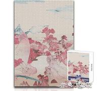 Puzzle da 1000 pezzi per adulti, motivo: Monte Fuji, giapponese, ideale per momenti di relax e tranquillità, taglio pulito e uniforme, giocattolo per il tempo libero, dimensioni: 50x75cm