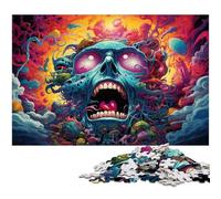 Puzzle da 1000 pezzi per adulti motivo mostri giapponesi colorati sfida educativa antistress sfida difficile 1000 pezzi (75x50 cm)