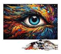 Puzzle da 1000 pezzi per adulti, motivo: occhi di fenice fantasy, puzzle fai da te per la casa, gioco rompicapo, 50x75CM/19,68x29,52 pollici