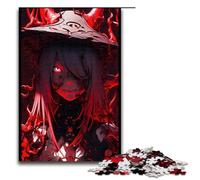 Puzzle da 1000 pezzi per adulti motivo Ombra rosso sangue opera d'arte regalo di compleanno decorazione da parete 75x50 cm.