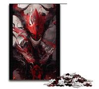 Puzzle da 1000 pezzi per adulti motivo Ombra rosso sangue opera d'arte regalo di compleanno decorazione da parete 75x50 cm.