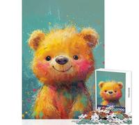 Puzzle da 1000 pezzi per adulti motivo: orsetto con raggi di sole sorriso decorazione per la casa giocattoli regali di Babbo Natale segreto gioco pratico allena il cervello e le mani dimensioni: