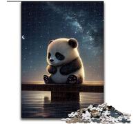 Puzzle da 1000 pezzi per adulti,motivo: panda e animale della galassia,in legno,idea regalo per le feste,opera d'arte umoristica,opera d'arte dettagliata,50x75cm,per compleanno,festa,Natale,Halloween