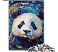 Puzzle da 1000 pezzi per adulti,motivo: panda e cielo notturno Realizzato in cartone,perfetto per adolescenti e collezionisti,ideale come decorazione per la casa e regalo da viaggio 1000 pezzi