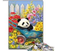 Puzzle da 1000 pezzi per adulti, motivo panda, perfetto per adolescenti, per rafforzare i legami familiari, rompicapo e regalo fai da te per la casa, 50x75cm