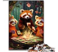 Puzzle da 1000 pezzi per adulti, motivo: panda rosso. Puzzle da 1000 pezzi per adulti, per divertirsi in famiglia. Perfetto per le vacanze e per serate di gioco interattive (dimensioni 38x26cm).