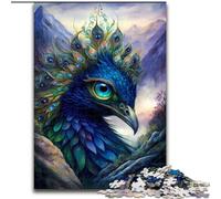 Puzzle da 1000 pezzi per adulti,motivo: Pavone,terra mitica,in legno,ideale per il divertimento in famiglia,il relax e come regalo di Natale,50x75cm,per adolescenti,Perfetto come