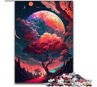 Puzzle da 1000 pezzi per adulti,motivo: Pianeta Albero,in legno,ideale per il divertimento in famiglia,il relax e come regalo di Natale,50x75cm,per adolescenti,Perfetto come