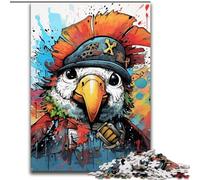 Puzzle da 1000 pezzi per adulti, motivo: pirati, pappagalli, per serate di giochi in famiglia, decorazioni per la casa e regalo per allenare la mente (dimensioni 50x75cm)