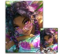 Puzzle da 1000 pezzi per adulti,motivo: "Ragazza dei sogni",puzzle in cartone per il divertimento in famiglia,adatti per la decorazione del desktop per bambini dai 14 anni in su,dimensioni 26x38cm