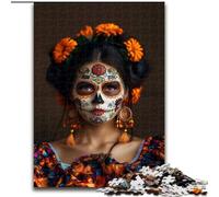 Puzzle da 1000 pezzi per adulti, motivo: ragazze con teschio messicano, giochi educativi, decorazione per la casa, ideale come regalo per tutta la famiglia dimensioni 50x75cm