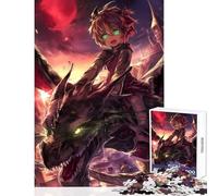 Puzzle da 1000 pezzi per adulti motivo ragazzo anime che cavalca un drago giocattolo educativo regalo divertente giochi educativi migliorare l'amore tra coppie dimensioni 38x26cm