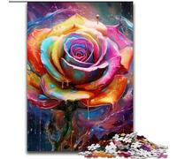 Puzzle da 1000 pezzi per adulti, motivo: rosa. Dimensioni: 50x75cm. Perfetto per adolescenti, per rafforzare i legami familiari, rompicapo e regalo fai da te per la casa.