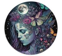 Puzzle da 1000 pezzi per adulti, motivo: Rose Beautiful Girl, puzzle per adulti, regalo di Natale per adolescenti, antistress, fantastico per la famiglia (67,5x67,5cm)