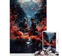 Puzzle da 1000 pezzi per adulti motivo: samurai giapponese libertà giocattolo educativo regalo di compleanno gioco impossibile per migliorare l'amore tra coppie dimensioni: 50x75cm