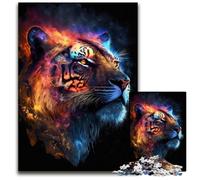 Puzzle da 1000 pezzi per adulti, motivo: stella e leone, in legno, regalo perfetto per la festa della mamma, compleanni e Natale, 50x75cm/19,68x29,52 pollici