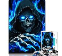 Puzzle da 1000 pezzi per adulti motivo: teschio della morte regali per adulti giocattoli giochi educativi decorazioni murali antistress (26x38cm)