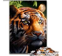 Puzzle da 1000 pezzi per adulti, motivo: tigre, in legno, per stimolare l'interazione familiare e stimolare il cervello, sfida di attività per famiglie, 1000 pezzi(50x75cm)