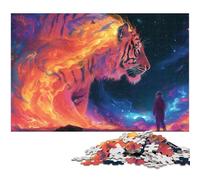 Puzzle da 1000 pezzi per adulti motivo: Tigri un'opera d'arte per ragazzi dai 14 anni in su (dimensioni 75x50 cm)