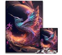 Puzzle da 1000 pezzi per adulti, motivo: "Uccello che ronza" del tempo, per adulti, adolescenti e famiglie, gioco rompicapo fai da te, regalo, 26x38cm/10,23x14,96 pollici