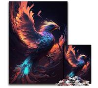 Puzzle da 1000 pezzi per adulti, motivo: uccello fenice, in legno, rompicapo e decorazioni per la casa, regalo perfetto per le feste, 50x75CM/19,68x29,52 pollici.