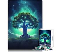 Puzzle da 1000 pezzi per adulti, motivo: Universo, Albero, Tranquillo, Rilassante, Tempo libero, Precisione, Bordo fine, Giocattolo artigianale, Dimensioni: 50x75cm