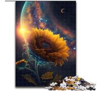 Puzzle da 1000 pezzi per adulti, motivo: universo di girasoli, dimensioni 50x75cm, ideale come regalo di Natale e Capodanno per adolescenti.