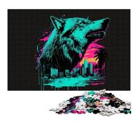 Puzzle da 1000 pezzi per adulti motivo volpe per famiglie per divertirsi a casa come regalo di compleanno o come regalo di viaggio (dimensioni 38x26 cm)