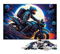 Puzzle da 1000 pezzi per adulti, motocicletta, puzzle in cartone, ideale per gli innamorati, Capodanno, San Valentino, 26X38CM/10,23x14,96 pollici