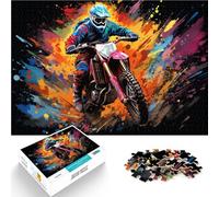Puzzle da 1000 pezzi per adulti motociclisti come regalo puzzle 26 x 38 cm rafforza l'amore tra coppie per adolescenti dai 14 anni in su
