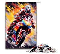 Puzzle da 1000 pezzi per adulti MotoGP di Splatters Molte nuvole colorate nel cielo Puzzle per famiglie giocattoli decorazioni e regali unici per la casa 75x50 cm