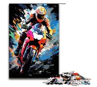 Puzzle da 1000 pezzi per adulti Motogp di Splatters Un sacco di nuvole colorate nel cielo Gioco puzzle ideale come regalo per tutta la famiglia 75x50 cm