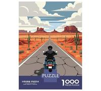 Puzzle Da 1000 Pezzi Per Adulti Motorcycle Ride Puzzle Per Adulti Gioco Pratico Decorazione Per La Casa Offerta Come Regalo Per Tutta La Famiglia 52x38cm/1000pcs