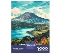 Puzzle Da 1000 Pezzi Per Adulti Mount Rinjani National Park Puzzle Per Adulti Gioco Pratico Difficile Difficile Unico Compleanno E Regali 38x26cm/1000pcs