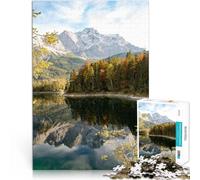 Puzzle da 1000 pezzi per adulti Mountain Lake Bliss Fatto di carta，Adatto a partire dai 14 anni Giocattolo educativo di decompressione intellettuale Buon regalo。misurare：26x38cm