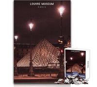Puzzle da 1000 pezzi per adulti Museo del Louvre Bellissimo gioco di design Sfida difficile Ottimo regalo Dimensioni 38x26cm