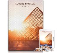 Puzzle da 1000 pezzi per adulti Museo del Louvre Bellissimo gioco di design Sfida difficile Ottimo regalo Dimensioni 38x26cm
