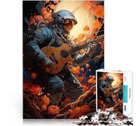 Puzzle da 1000 pezzi per adulti Musica dell'uomo spaziale Gioco di famiglia antistress sfida difficile è ideale come regalo per tutta la famiglia 38x26cm