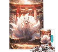 Puzzle da 1000 pezzi per adulti Mystic Kitsune Gateway ideale per compleanni e Natale gioco rompicapo a tempo adatto a partire dai 14 anni (38x52cm)