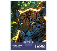 Puzzle Da 1000 Pezzi Per Adulti Mystical Jaguar in Jungle Puzzle Per Adolescenti Giocattolo Decorazione Da Parete Regalo Di Compleanno Regali Unici Per Compleanno E Natale 52x38cm/1000pcs