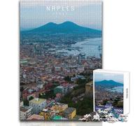 Puzzle da 1000 pezzi per adulti Napoli, serata di divertimento e giochi in famiglia, ma anche un'opera d'arte divertente e umoristica, formato regalo 50x75cm