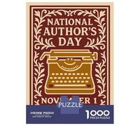 Puzzle Da 1000 Pezzi Per Adulti National Authors Day November 1st Puzzle Per Adulti Gioco Rompicapo Antistress Regali Unici Per Compleanno E Natale 70x50cm/1000pcs