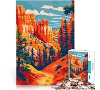 Puzzle da 1000 pezzi per adulti Natura del Bryce Canyon nello Utah Antistress Sfida difficile Giocattoli per la decorazione della casa 38x52cm
