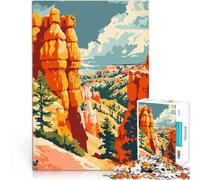 Puzzle da 1000 pezzi per adulti Natura del Bryce Canyon nello Utah Giochi divertenti Ogni pezzo è unico - Gioco divertente e stimolante per tutta la famiglia 75x50cm