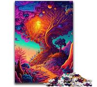Puzzle da 1000 pezzi per adulti Natura psichedelica Divertimento per famiglie Ideale come regalo per tutta la famiglia dai 14 anni in su 50x75cm